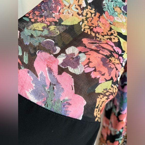 Brenda Floral Duster tie Kimono Size Small If By Sea Los Angeles - Picture 3 of 6